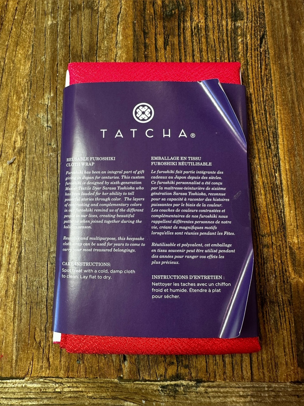 Tatcha Red and pink red Cloth Wrap